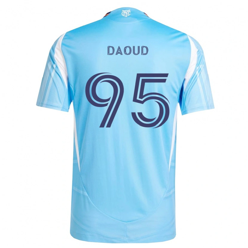 Danxen Niño Camiseta Rami Daoud #95 Azul Cielo Blanco 1ª Equipación 2026/27 La Camisa