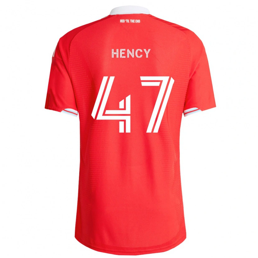 Danxen Niño Camiseta Billy Hency #47 Rojo Azul Profundo Blanco 1ª Equipación 2026/27 La Camisa
