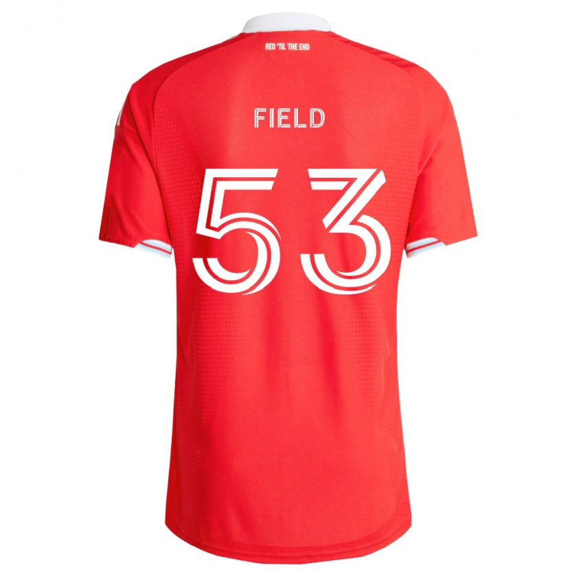 Danxen Niño Camiseta James Field #53 Rojo Azul Profundo Blanco 1ª Equipación 2026/27 La Camisa