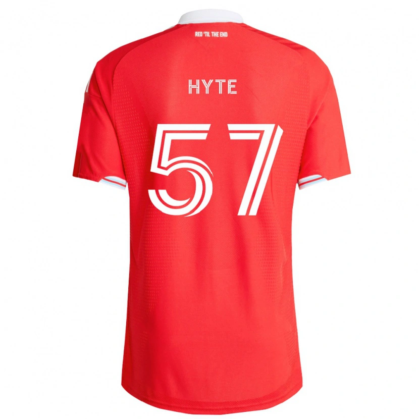 Danxen Niño Camiseta Darris Hyte #57 Rojo Azul Profundo Blanco 1ª Equipación 2026/27 La Camisa