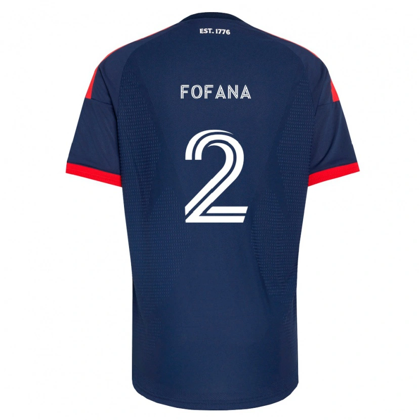 Danxen Niño Camiseta Mamadou Fofana #2 Azul Real Rojo Blanco 1ª Equipación 2026/27 La Camisa