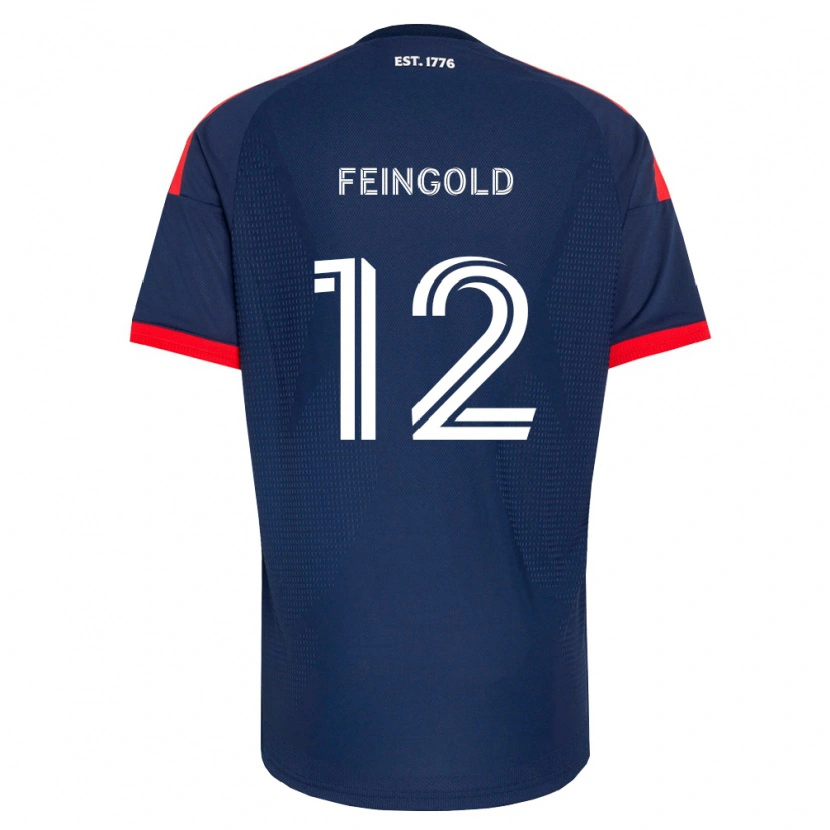 Danxen Niño Camiseta Ilay Feingold #12 Azul Real Rojo Blanco 1ª Equipación 2026/27 La Camisa