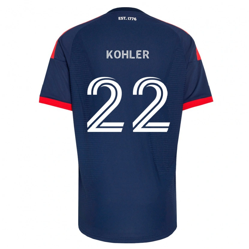 Danxen Niño Camiseta Ethan Kohler #22 Azul Real Rojo Blanco 1ª Equipación 2026/27 La Camisa