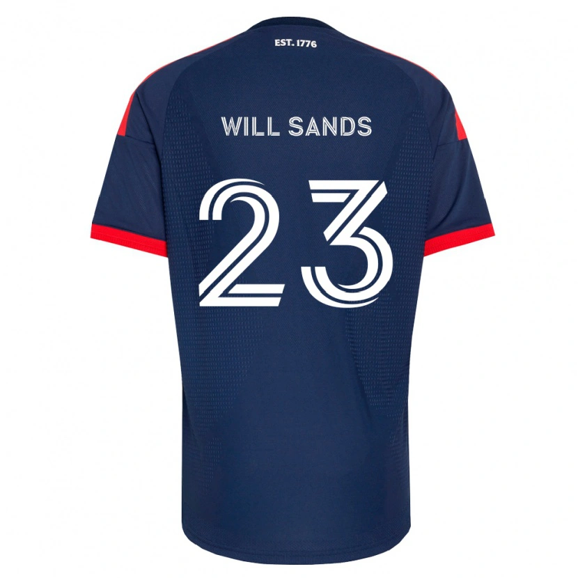 Danxen Niño Camiseta Will Sands #23 Azul Real Rojo Blanco 1ª Equipación 2026/27 La Camisa