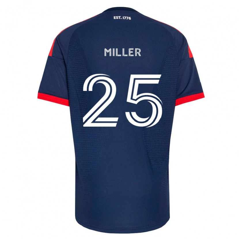 Danxen Niño Camiseta Peyton Miller #25 Azul Real Rojo Blanco 1ª Equipación 2026/27 La Camisa