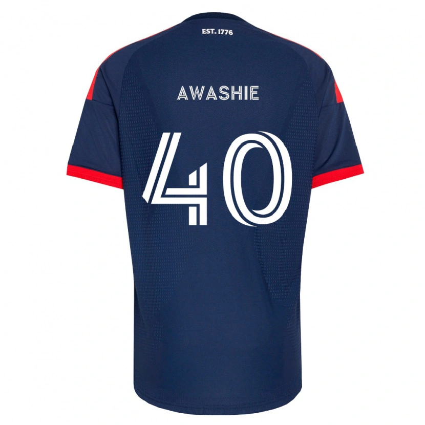 Danxen Niño Camiseta Ben Awashie #40 Azul Real Rojo Blanco 1ª Equipación 2026/27 La Camisa
