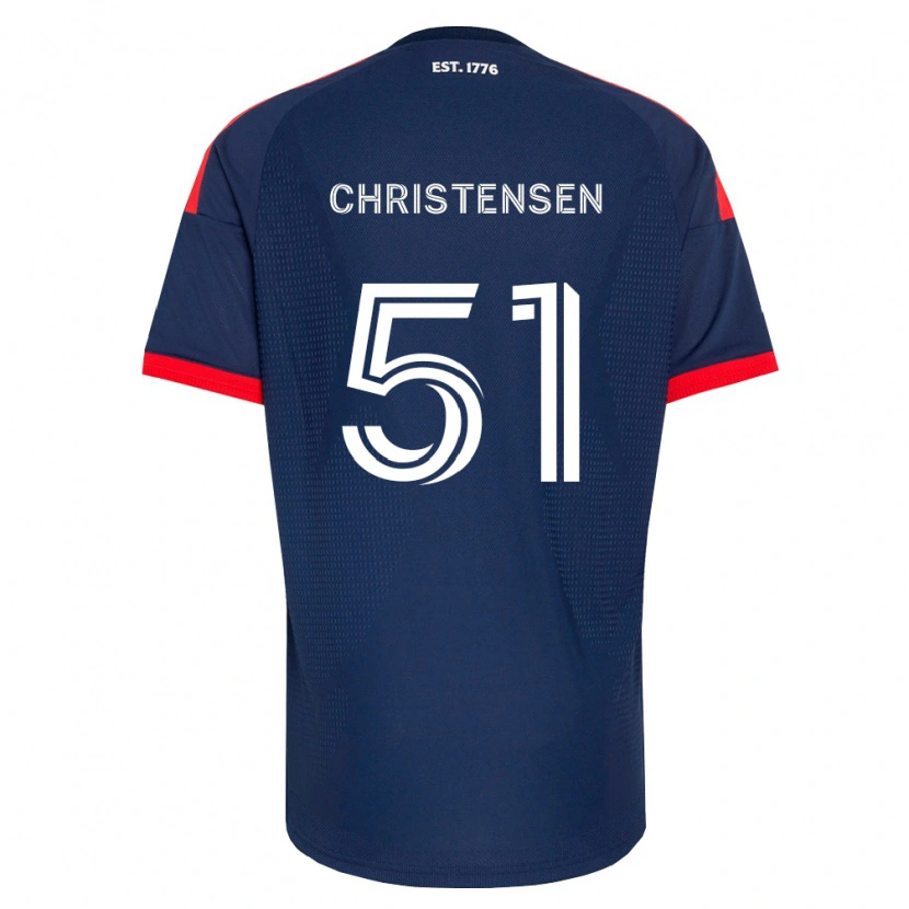 Danxen Niño Camiseta Kevin Christensen #51 Azul Real Rojo Blanco 1ª Equipación 2026/27 La Camisa