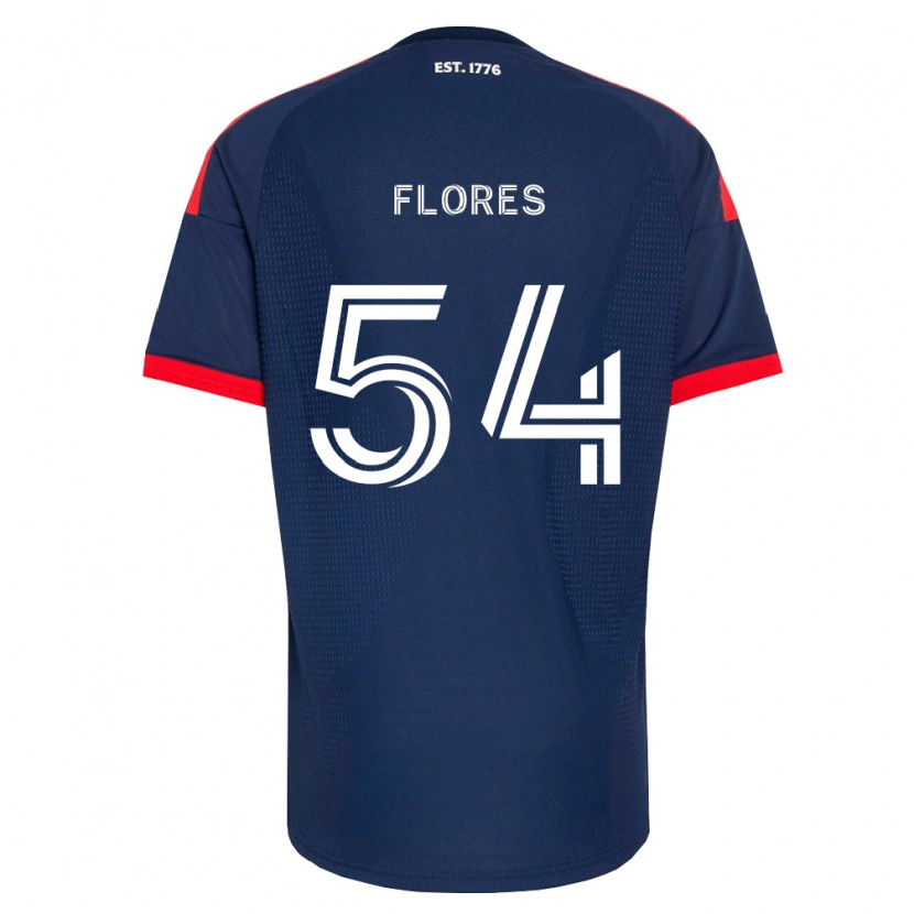 Danxen Niño Camiseta Edwin Flores #54 Azul Real Rojo Blanco 1ª Equipación 2026/27 La Camisa