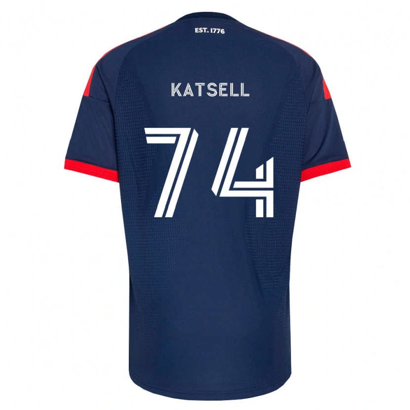 Danxen Niño Camiseta Levi Katsell #74 Azul Real Rojo Blanco 1ª Equipación 2026/27 La Camisa