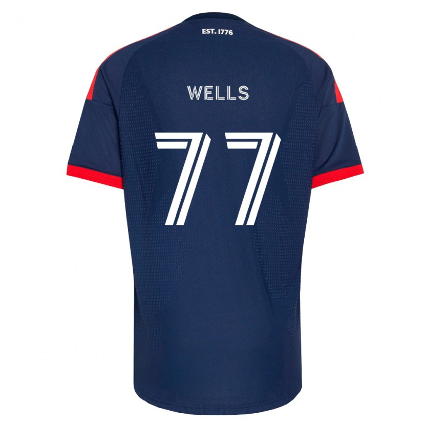 Danxen Niño Camiseta Makai Wells #77 Azul Real Rojo Blanco 1ª Equipación 2026/27 La Camisa