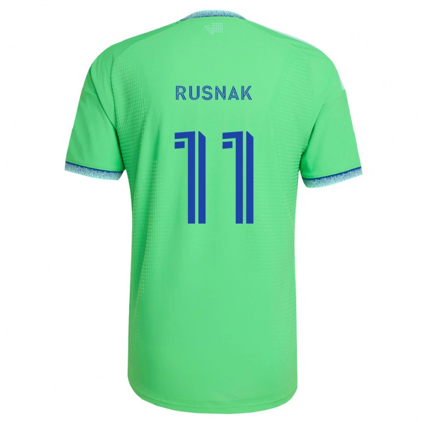 Danxen Niño Camiseta Albert Rusnák #11 Verde Azul Claro 1ª Equipación 2026/27 La Camisa