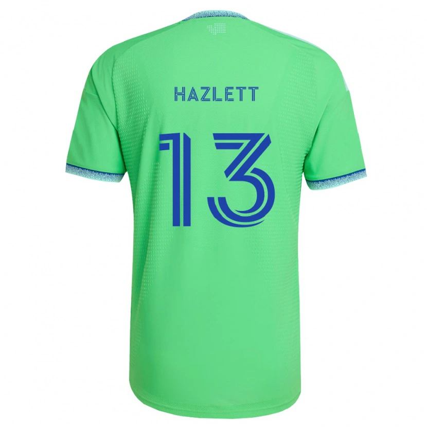 Danxen Niño Camiseta Kimberly Hazlett #13 Verde Azul Claro 1ª Equipación 2026/27 La Camisa