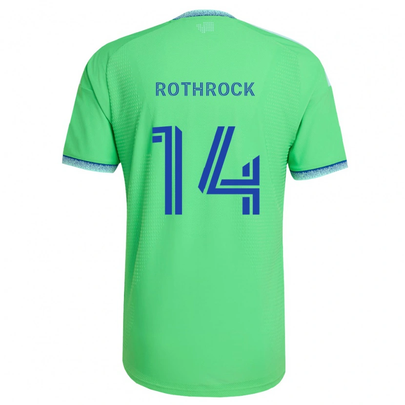Danxen Niño Camiseta Paul Rothrock #14 Verde Azul Claro 1ª Equipación 2026/27 La Camisa