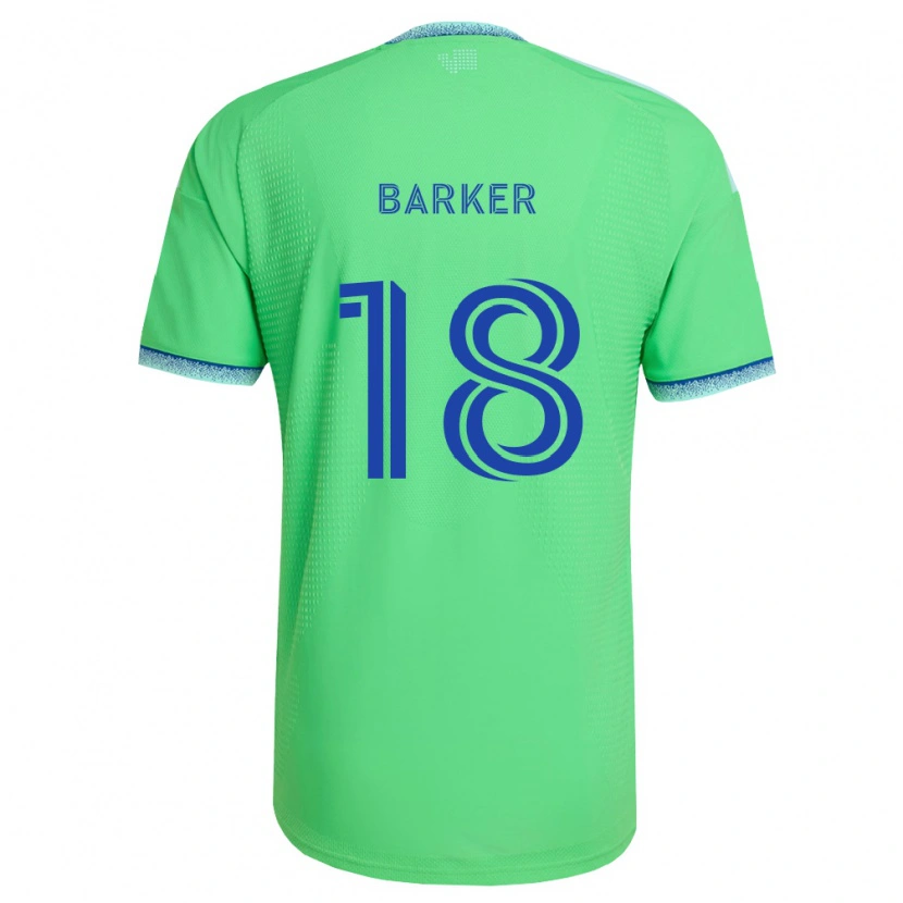 Danxen Niño Camiseta Alicia Barker #18 Verde Azul Claro 1ª Equipación 2026/27 La Camisa