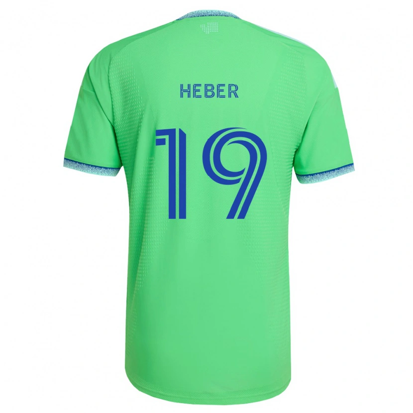 Danxen Niño Camiseta Héber #19 Verde Azul Claro 1ª Equipación 2026/27 La Camisa