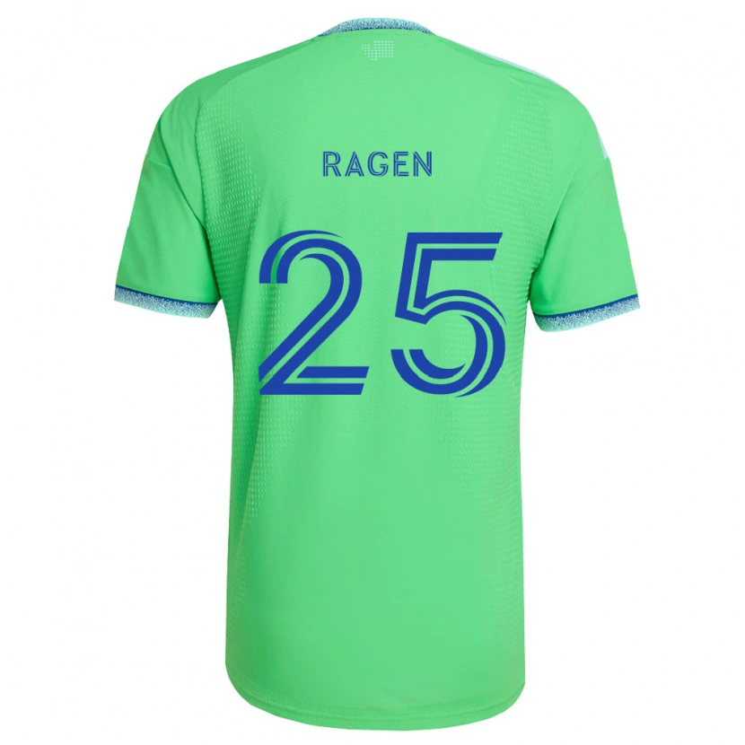 Danxen Niño Camiseta Jackson Ragen #25 Verde Azul Claro 1ª Equipación 2026/27 La Camisa