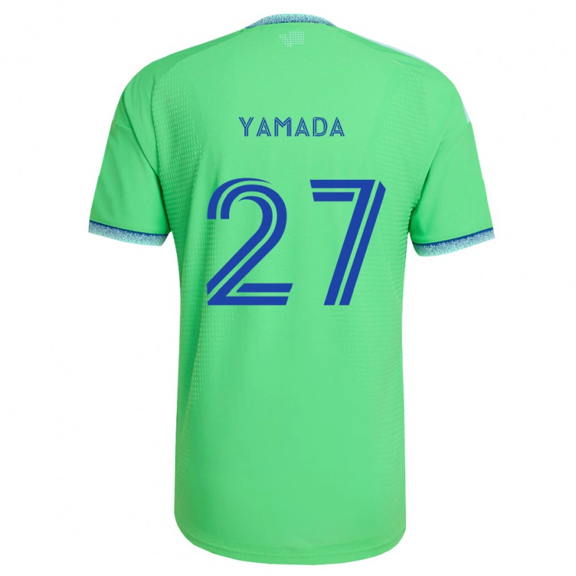 Danxen Niño Camiseta Hikari Yamada #27 Verde Azul Claro 1ª Equipación 2026/27 La Camisa