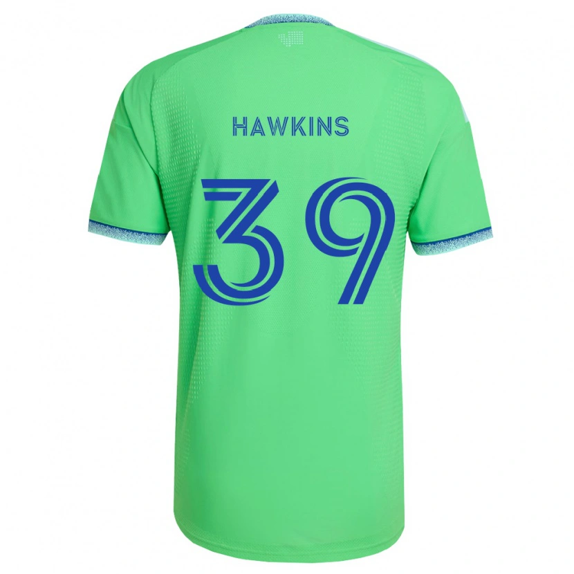 Danxen Niño Camiseta Stuart Hawkins #39 Verde Azul Claro 1ª Equipación 2026/27 La Camisa