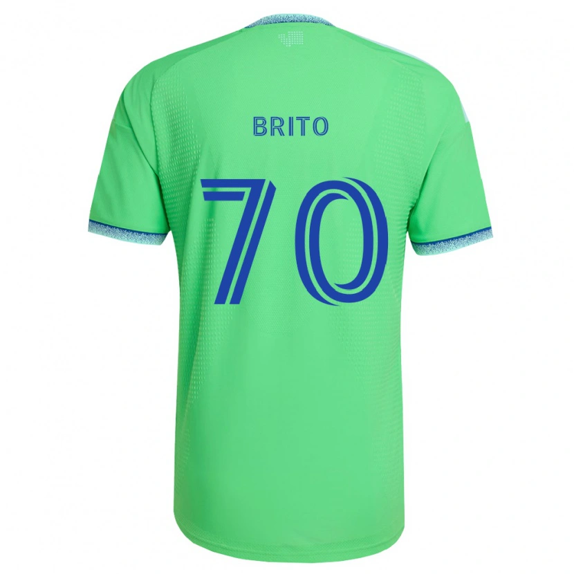 Danxen Niño Camiseta Kelvin-Luis Brito #70 Verde Azul Claro 1ª Equipación 2026/27 La Camisa