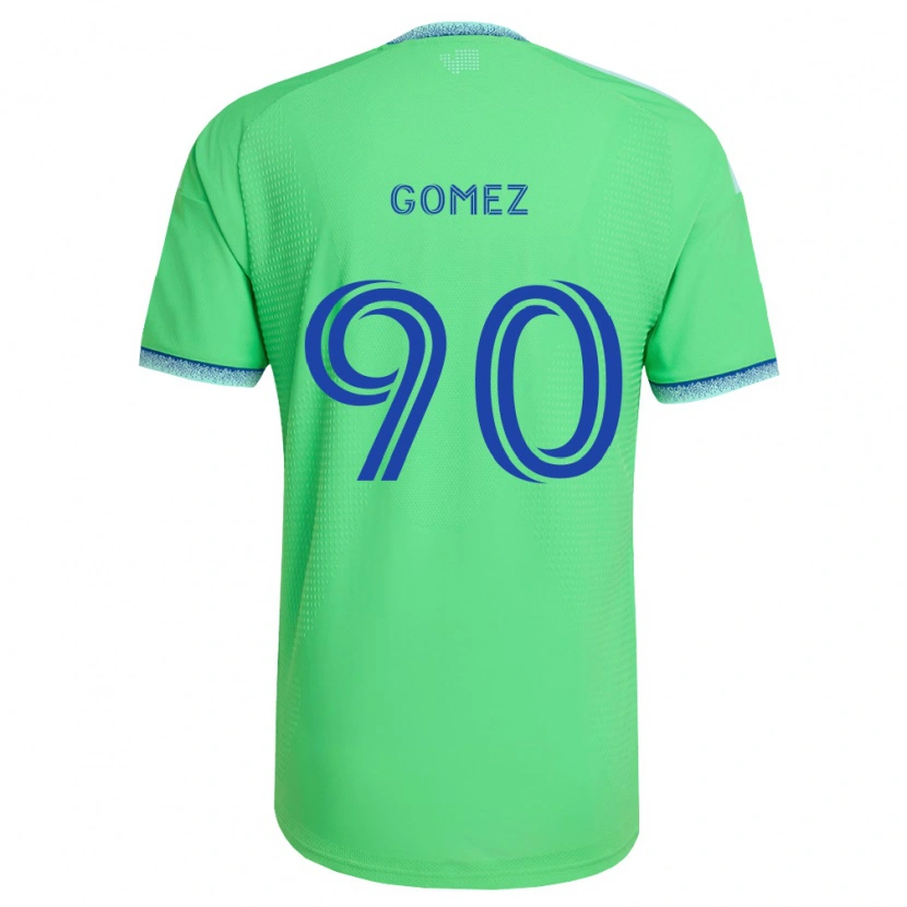 Danxen Niño Camiseta Sebastian Gomez #90 Verde Azul Claro 1ª Equipación 2026/27 La Camisa