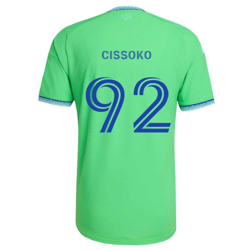 Danxen Niño Camiseta Abdoulaye Cissoko #92 Verde Azul Claro 1ª Equipación 2026/27 La Camisa