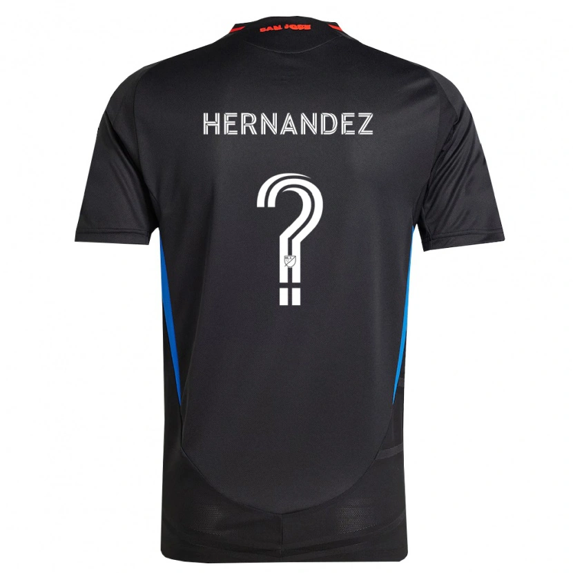 Danxen Niño Camiseta Oliver Hernandez #0 Azul Blanco Negro 1ª Equipación 2026/27 La Camisa