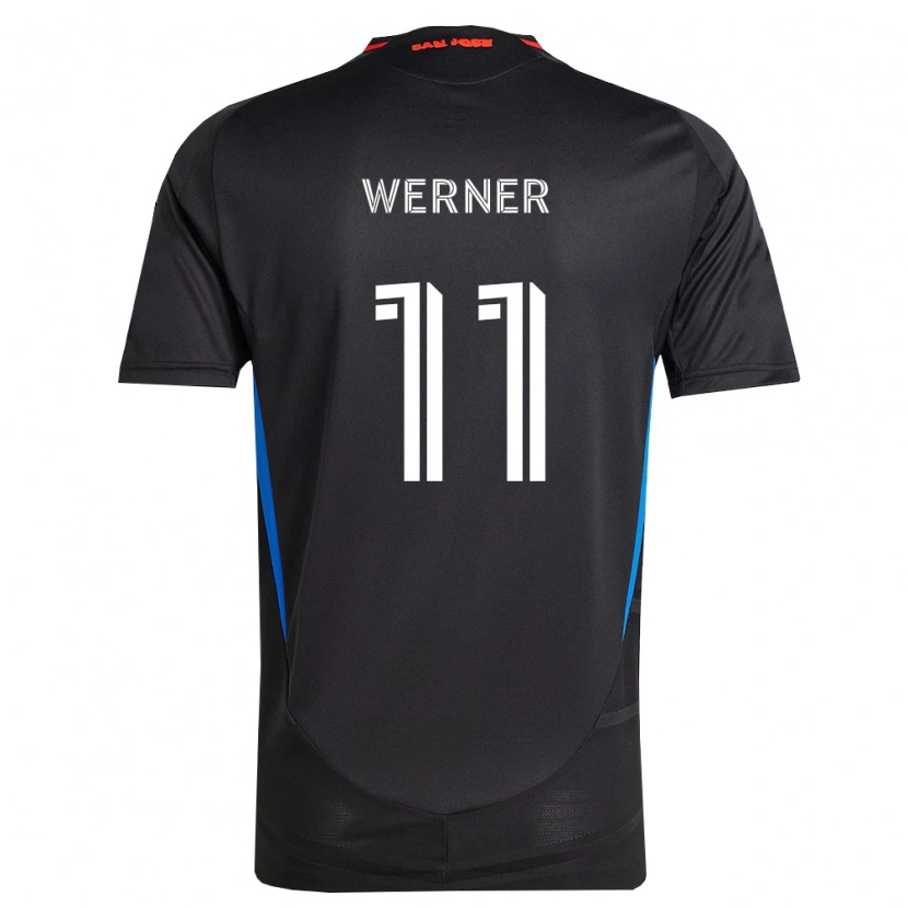 Danxen Niño Camiseta Timo Werner #11 Azul Blanco Negro 1ª Equipación 2026/27 La Camisa