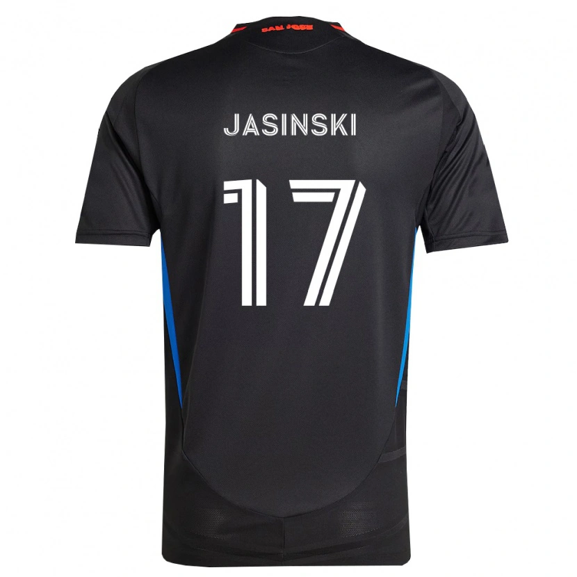 Danxen Niño Camiseta Jack Jasinski #17 Azul Blanco Negro 1ª Equipación 2026/27 La Camisa