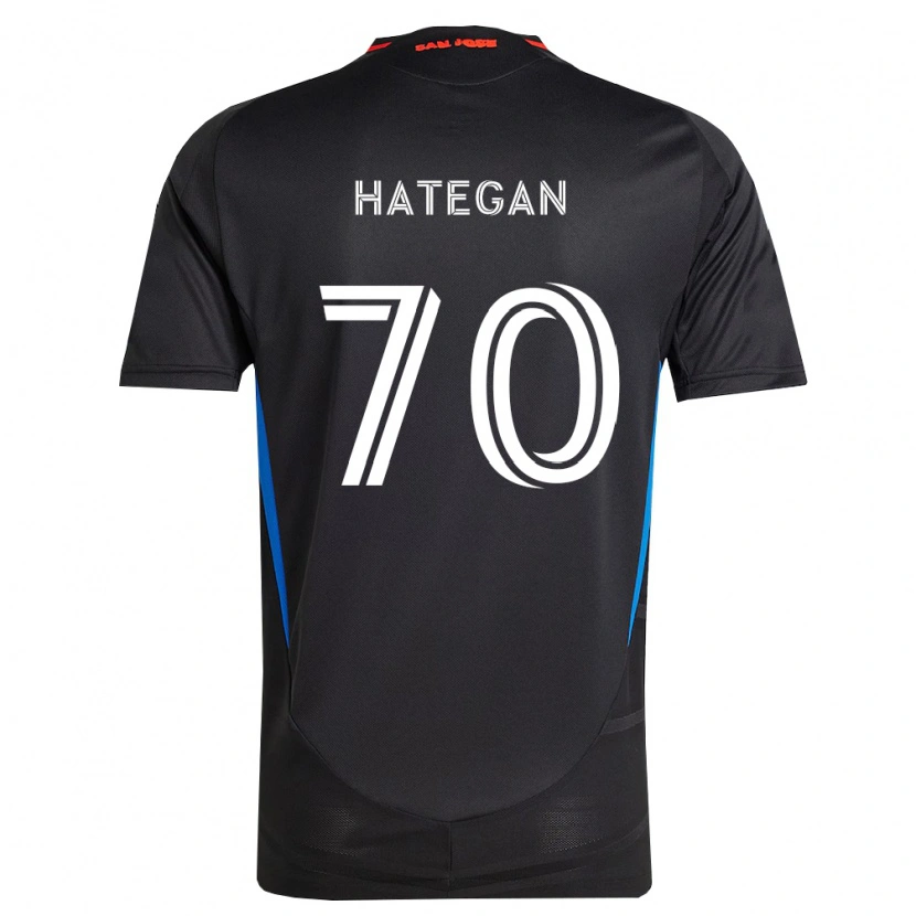 Danxen Niño Camiseta Roberto Hategan #70 Azul Blanco Negro 1ª Equipación 2026/27 La Camisa