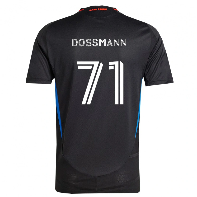 Danxen Niño Camiseta Niklas Dossmann #71 Azul Blanco Negro 1ª Equipación 2026/27 La Camisa