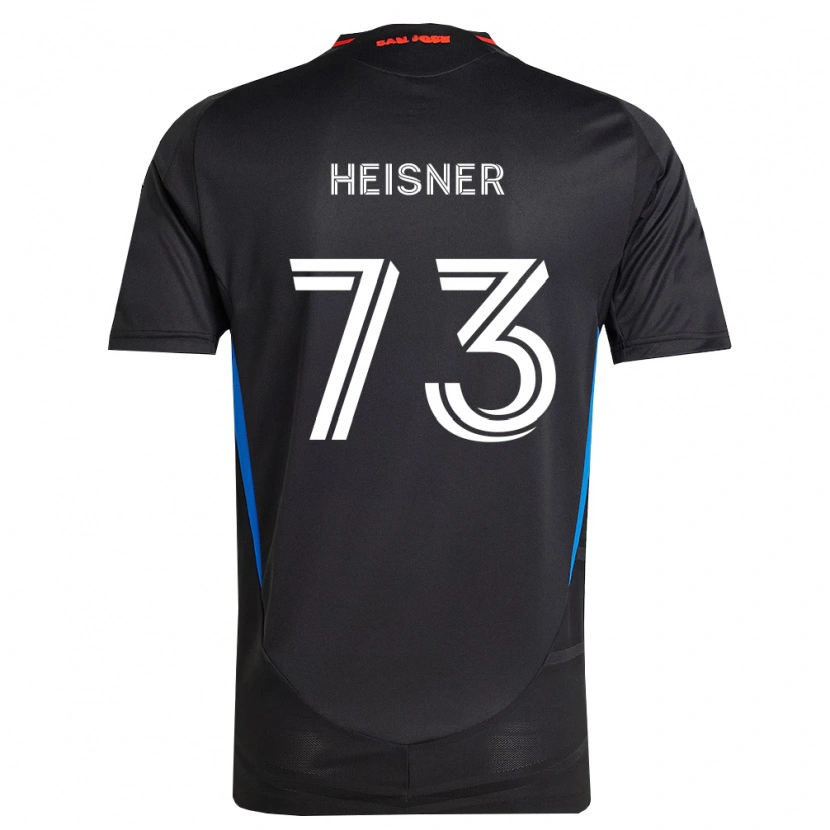 Danxen Niño Camiseta Jacob Heisner #73 Azul Blanco Negro 1ª Equipación 2026/27 La Camisa