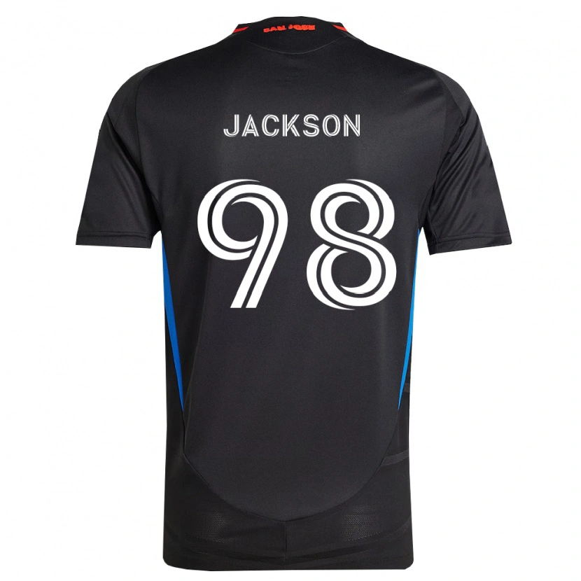 Danxen Niño Camiseta Jacob Jackson #98 Azul Blanco Negro 1ª Equipación 2026/27 La Camisa