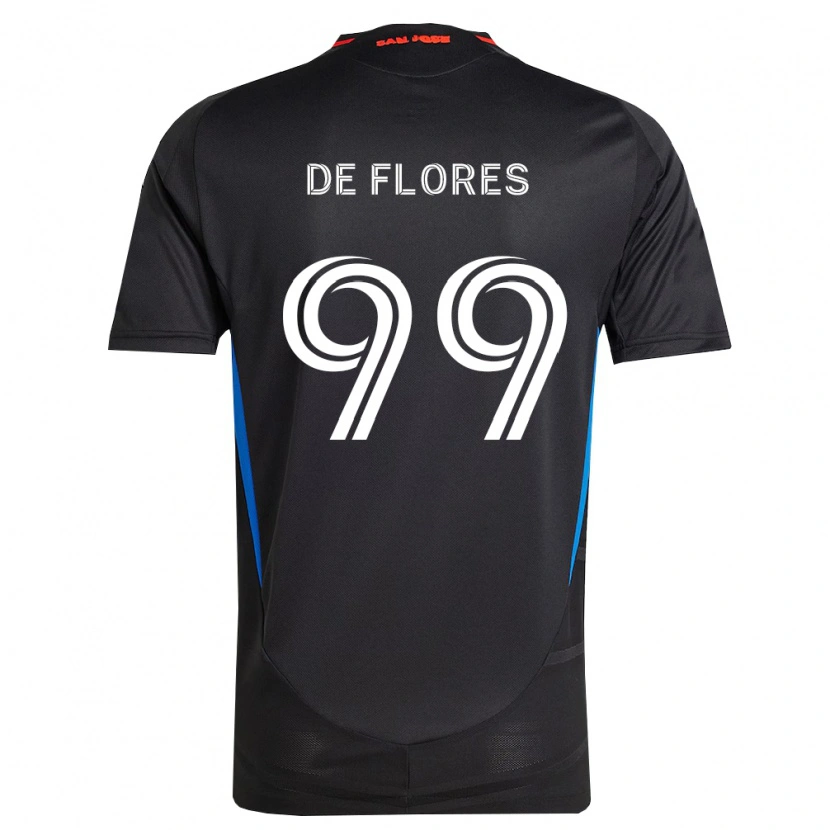 Danxen Niño Camiseta Shane De Flores #99 Azul Blanco Negro 1ª Equipación 2026/27 La Camisa