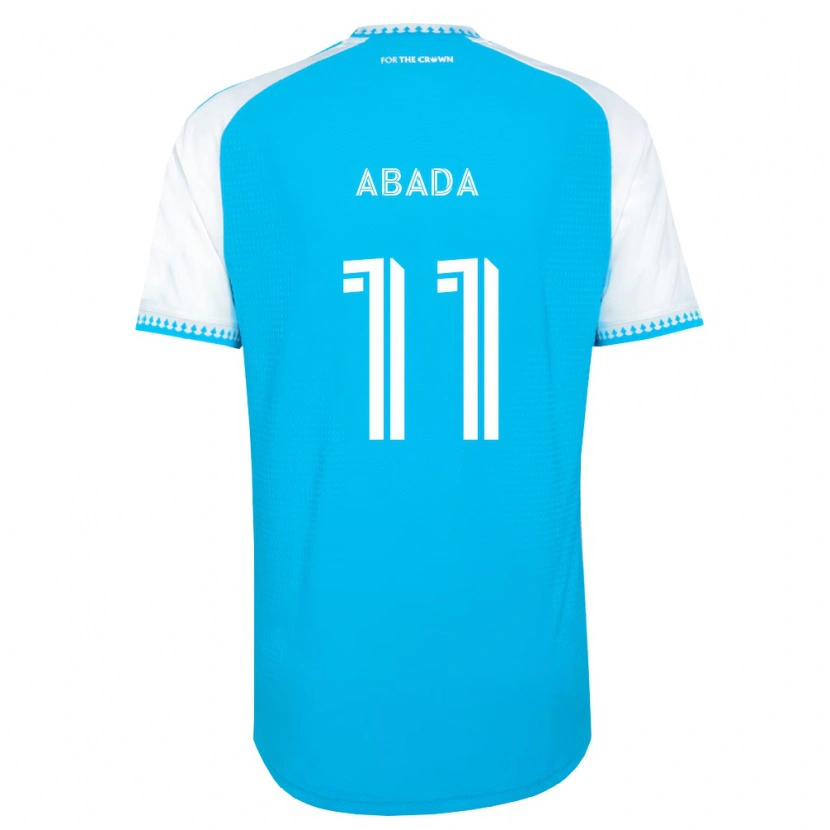 Danxen Niño Camiseta Liel Abada #11 Azul Cielo Blanco Negro 1ª Equipación 2026/27 La Camisa