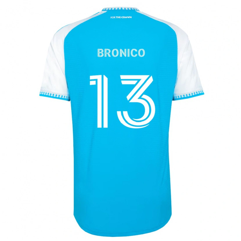 Danxen Niño Camiseta Brandt Bronico #13 Azul Cielo Blanco Negro 1ª Equipación 2026/27 La Camisa