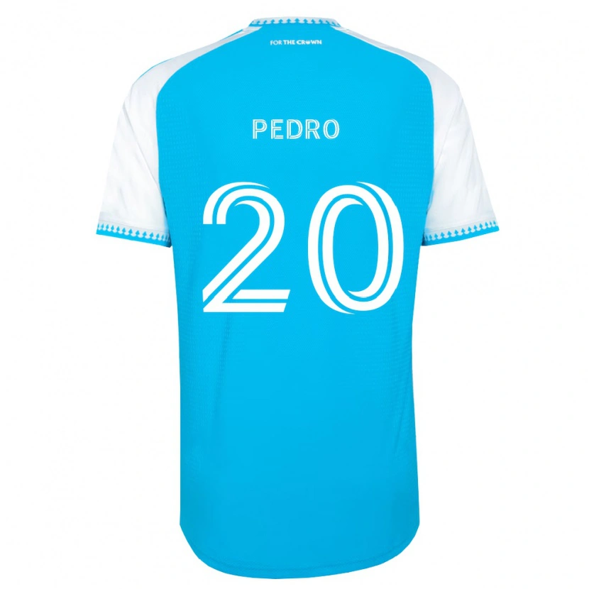 Danxen Niño Camiseta João Pedro #20 Azul Cielo Blanco Negro 1ª Equipación 2026/27 La Camisa