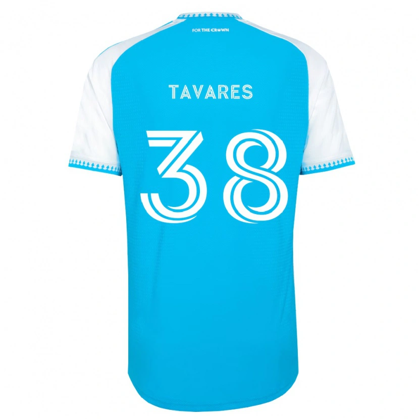 Danxen Niño Camiseta Iuri Tavares #38 Azul Cielo Blanco Negro 1ª Equipación 2026/27 La Camisa