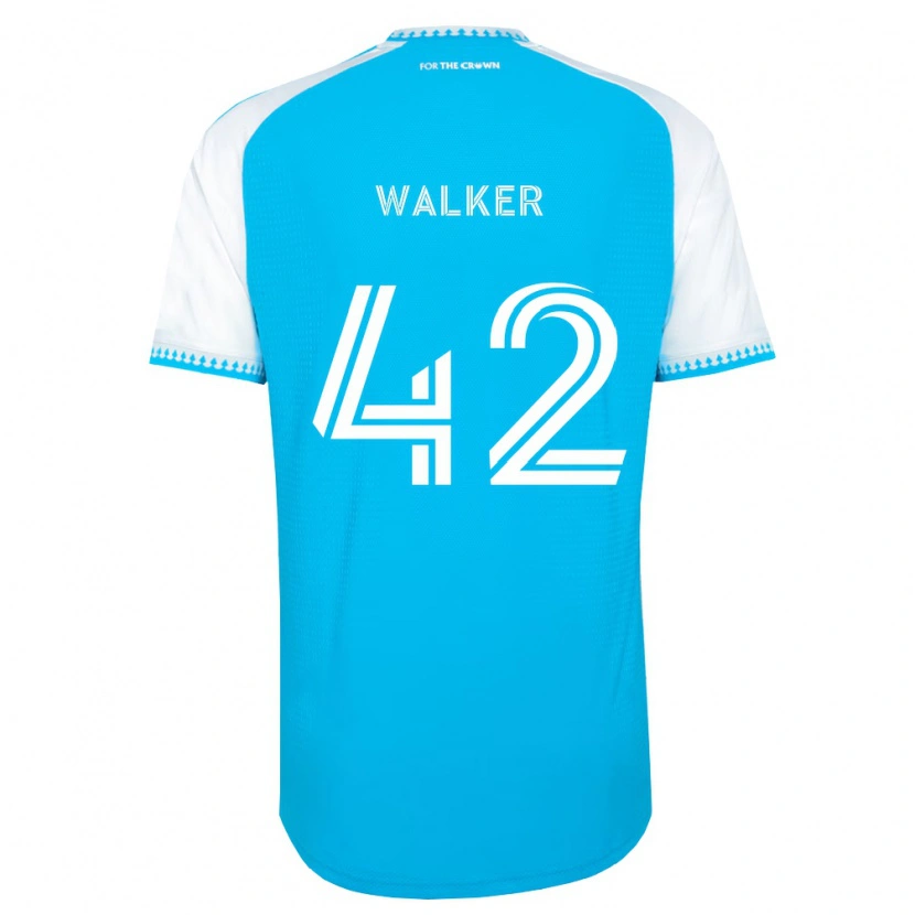 Danxen Niño Camiseta Isaac Walker #42 Azul Cielo Blanco Negro 1ª Equipación 2026/27 La Camisa