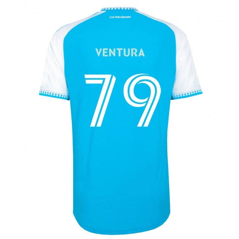Danxen Niño Camiseta Sebastian Ventura #79 Azul Cielo Blanco Negro 1ª Equipación 2026/27 La Camisa