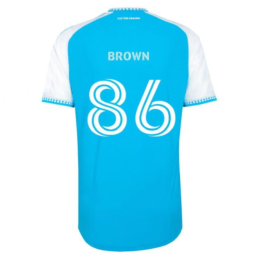 Danxen Niño Camiseta Daniel Brown #86 Azul Cielo Blanco Negro 1ª Equipación 2026/27 La Camisa