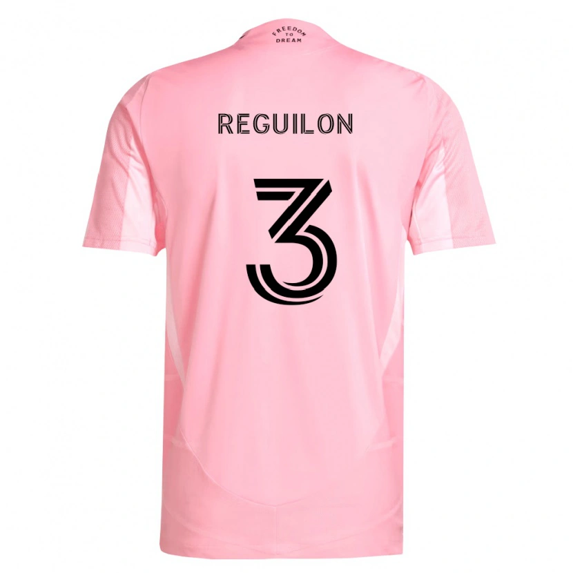Danxen Niño Camiseta Sergio Reguilón #3 Rosa Negro 1ª Equipación 2026/27 La Camisa