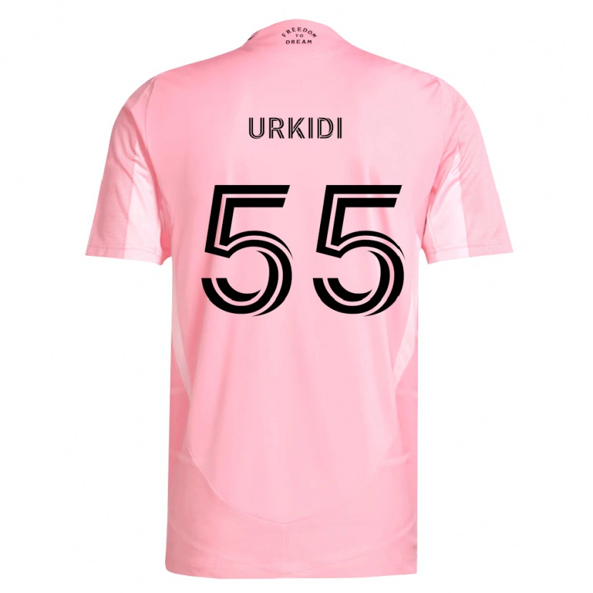 Danxen Niño Camiseta Ian Urkidi #55 Rosa Negro 1ª Equipación 2026/27 La Camisa
