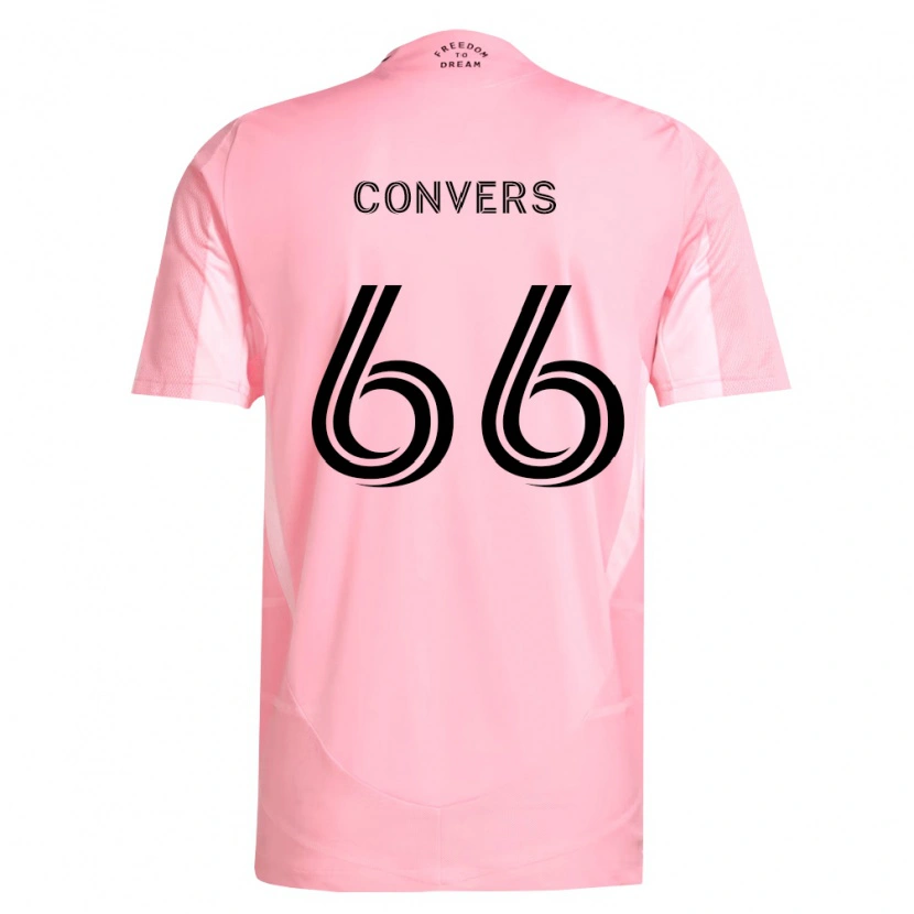 Danxen Niño Camiseta Joseph Convers #66 Rosa Negro 1ª Equipación 2026/27 La Camisa