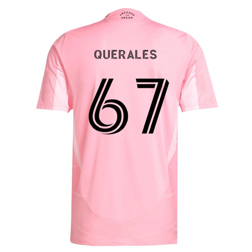 Danxen Niño Camiseta Arturo Querales #67 Rosa Negro 1ª Equipación 2026/27 La Camisa