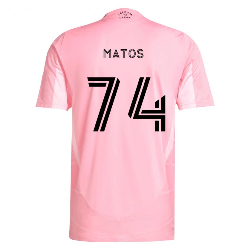 Danxen Niño Camiseta Diego Matos #74 Rosa Negro 1ª Equipación 2026/27 La Camisa