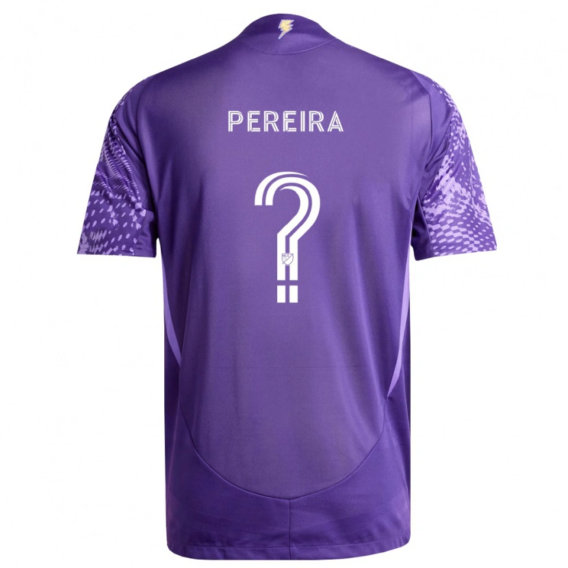 Danxen Niño Camiseta Dominic Pereira #0 Morado Blanco 1ª Equipación 2026/27 La Camisa