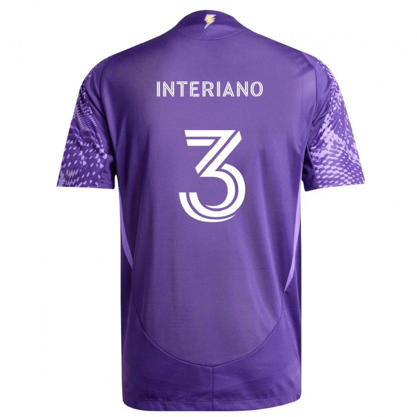 Danxen Niño Camiseta Jordan Interiano #3 Morado Blanco 1ª Equipación 2026/27 La Camisa