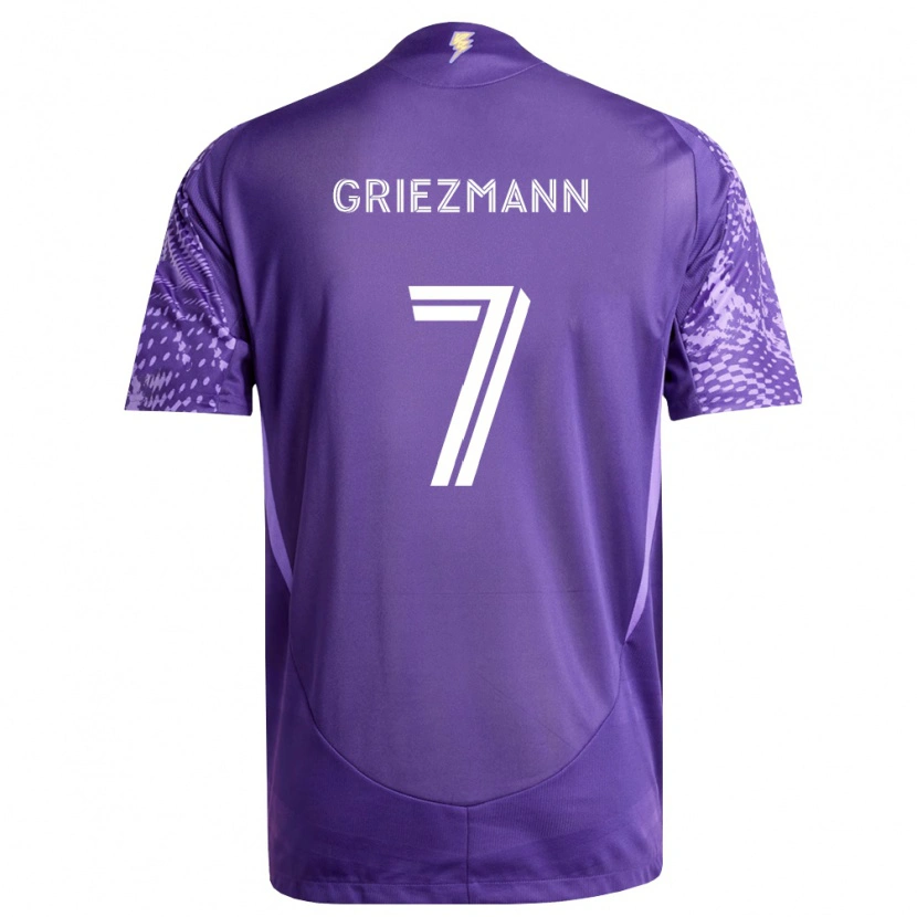 Danxen Niño Camiseta Antoine Griezmann #7 Morado Blanco 1ª Equipación 2026/27 La Camisa