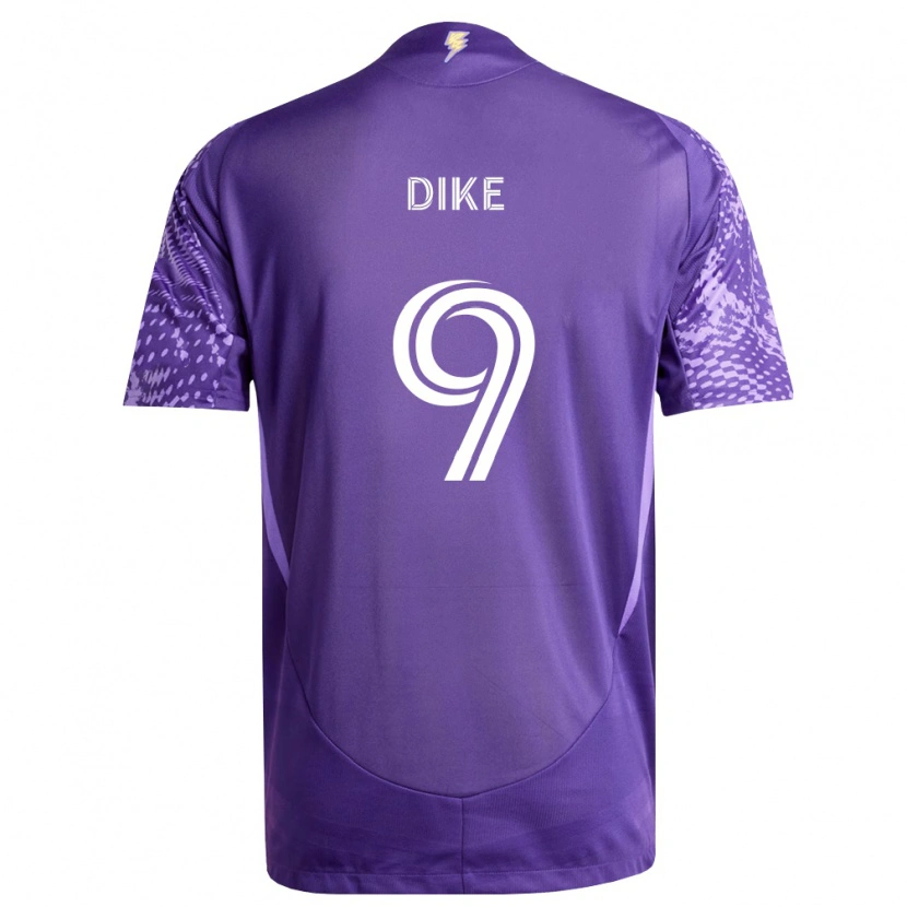 Danxen Niño Camiseta Daryl Dike #9 Morado Blanco 1ª Equipación 2026/27 La Camisa