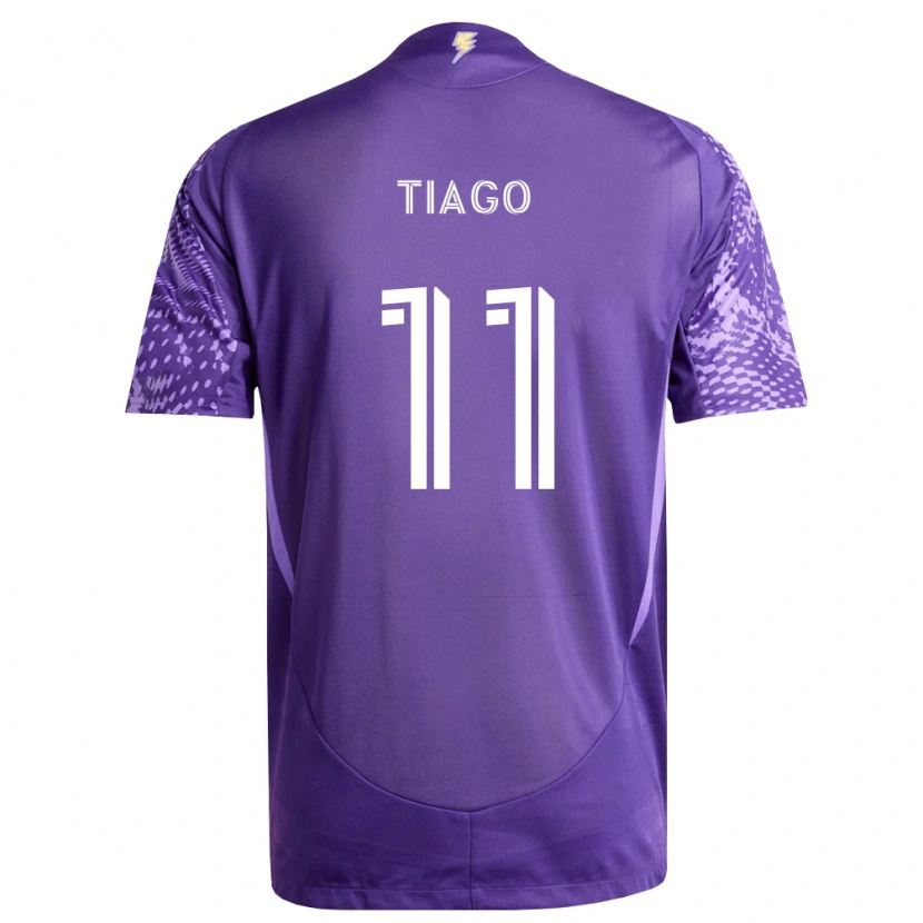 Danxen Niño Camiseta Tiago Souza De Jesus Carvalho #11 Morado Blanco 1ª Equipación 2026/27 La Camisa
